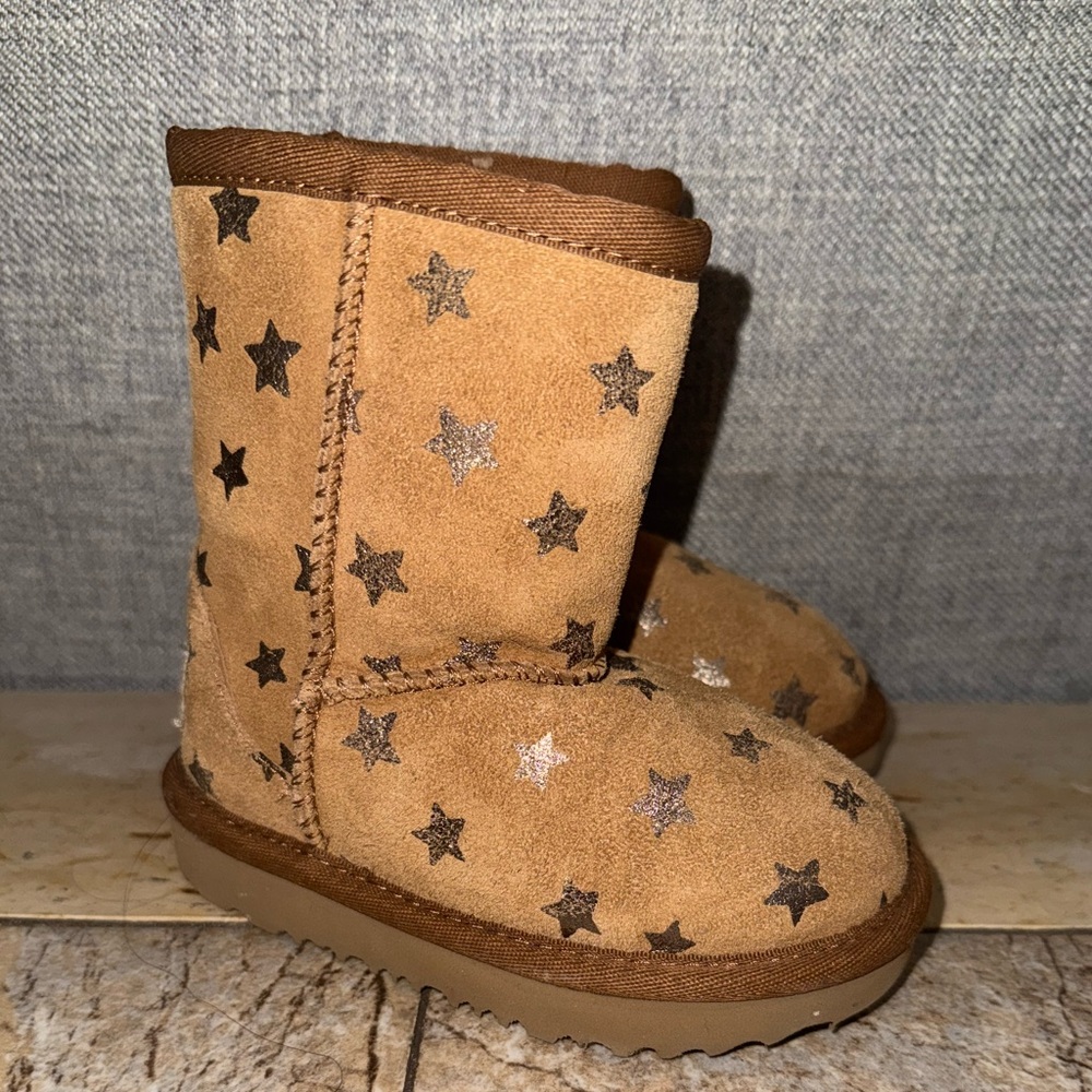 UGG Brown Star Pattern Boots